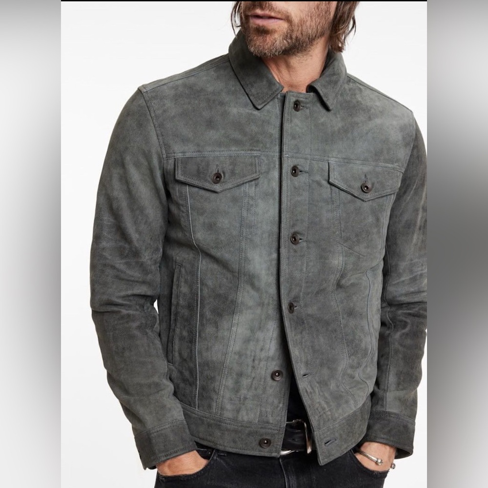 $698 NWT Brand New John Varvatos Andrew Trucker Jacket EU 46 USA 36 - Picture 4 of 12